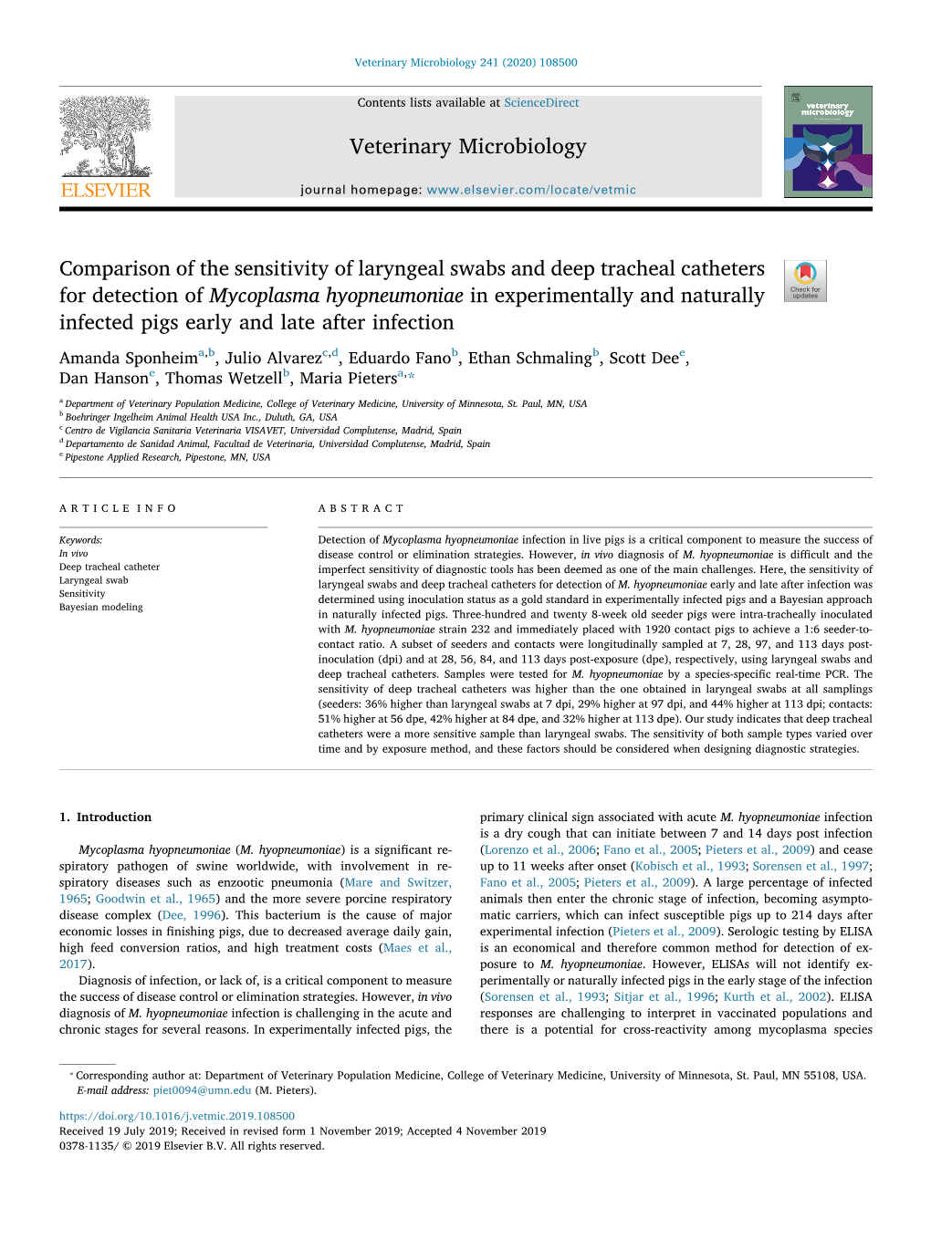 Comparison of the Sensitivity of Laryngeal Swabs and Deep Tracheal