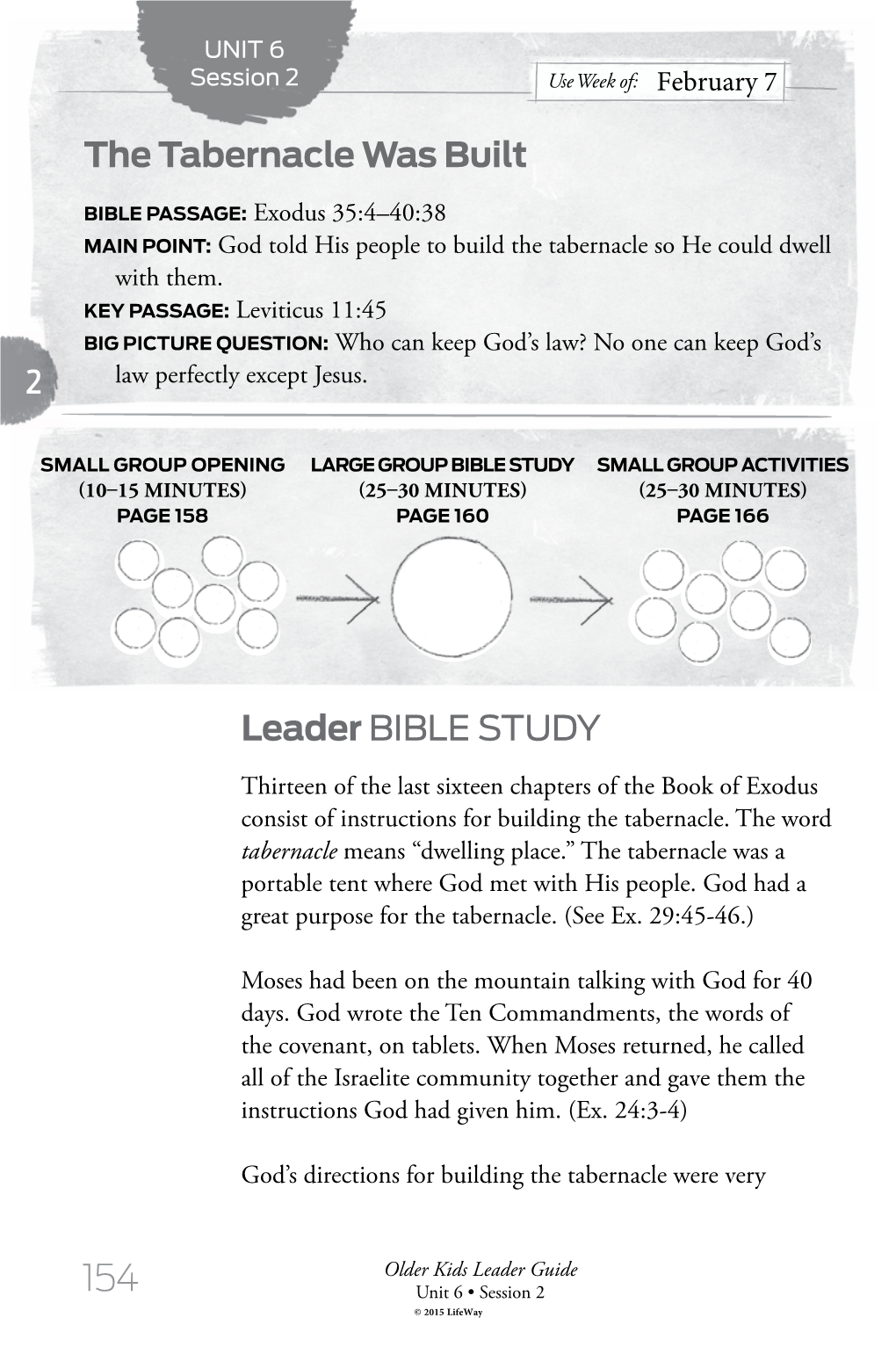 Leader BIBLE STUDY the Tabernacle Was Built