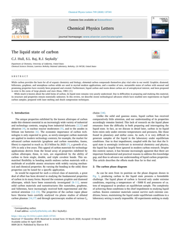 The Liquid State of Carbon T ⁎ C.J