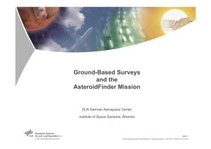 Ground-Based Surveys and the Asteroidfinder Mission