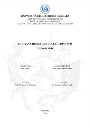 Sicilian Chinese Art Collections and Chinoiserie
