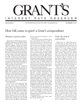 How GE Came to Grief: a Grant's Compendium