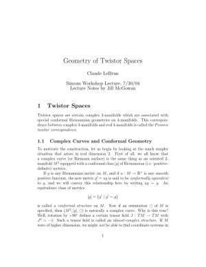 Geometry of Twistor Spaces