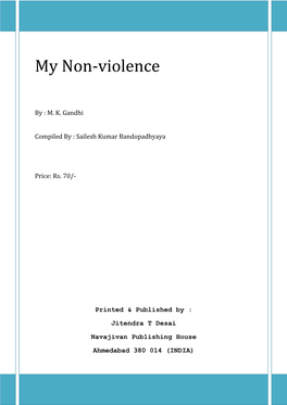 My Non-Violence