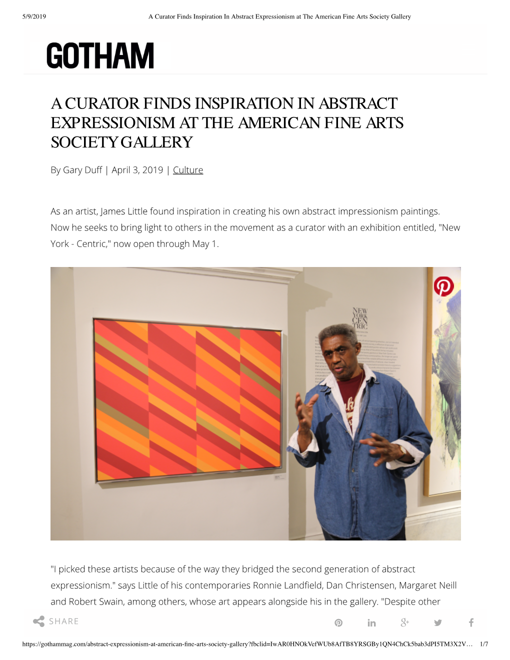 A Curator Finds Inspiration in Abstract...The American Fine Arts