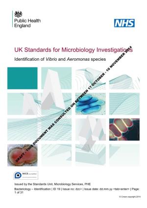 UK Standards for Microbiology Investigations2014