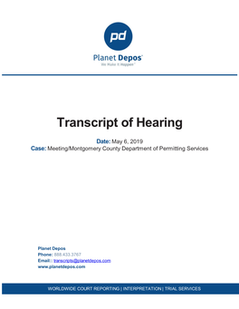 Transcript of Hearing