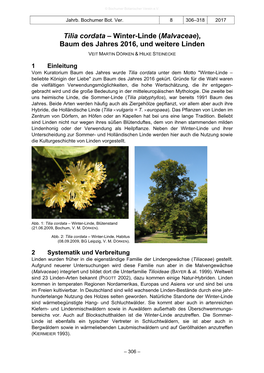 Tilia Cordata – Winter-Linde (Malvaceae), Baum Des Jahres 2016, Und Weitere Linden