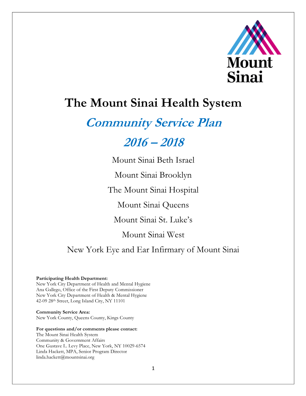 The Mount Sinai Health System