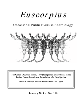 Euscorpius. 2011(110)