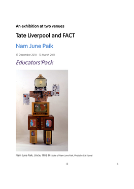 Nam June Paik Teachers' Pack