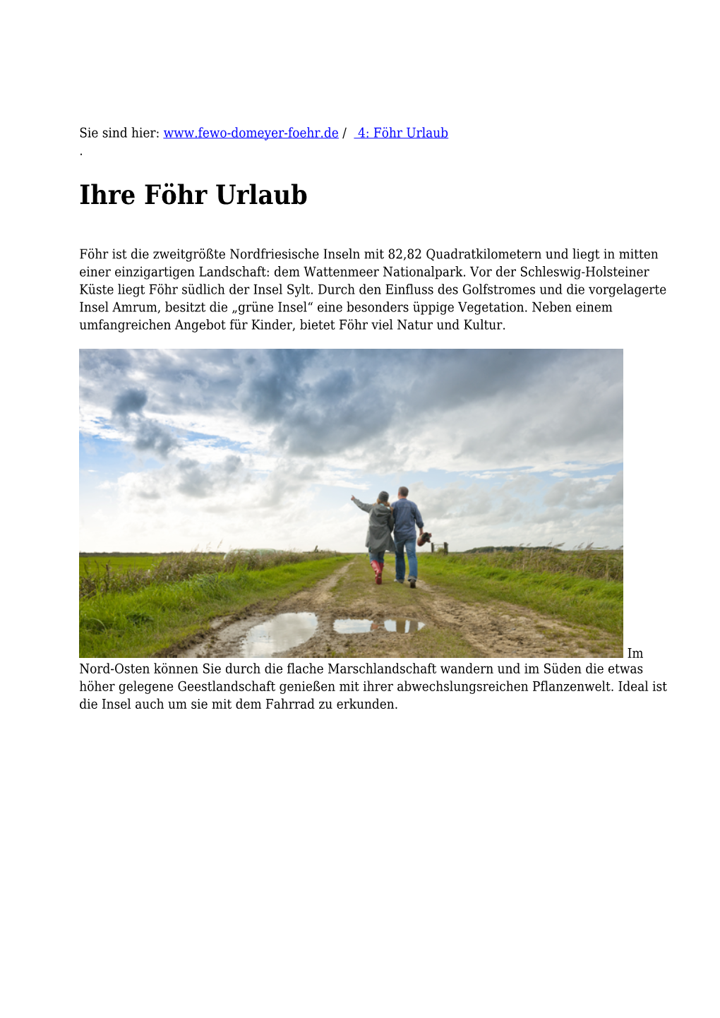 Ihre Föhr Urlaub