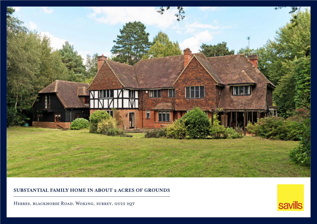 Substantial Family Home in About 2 Acres of Grounds