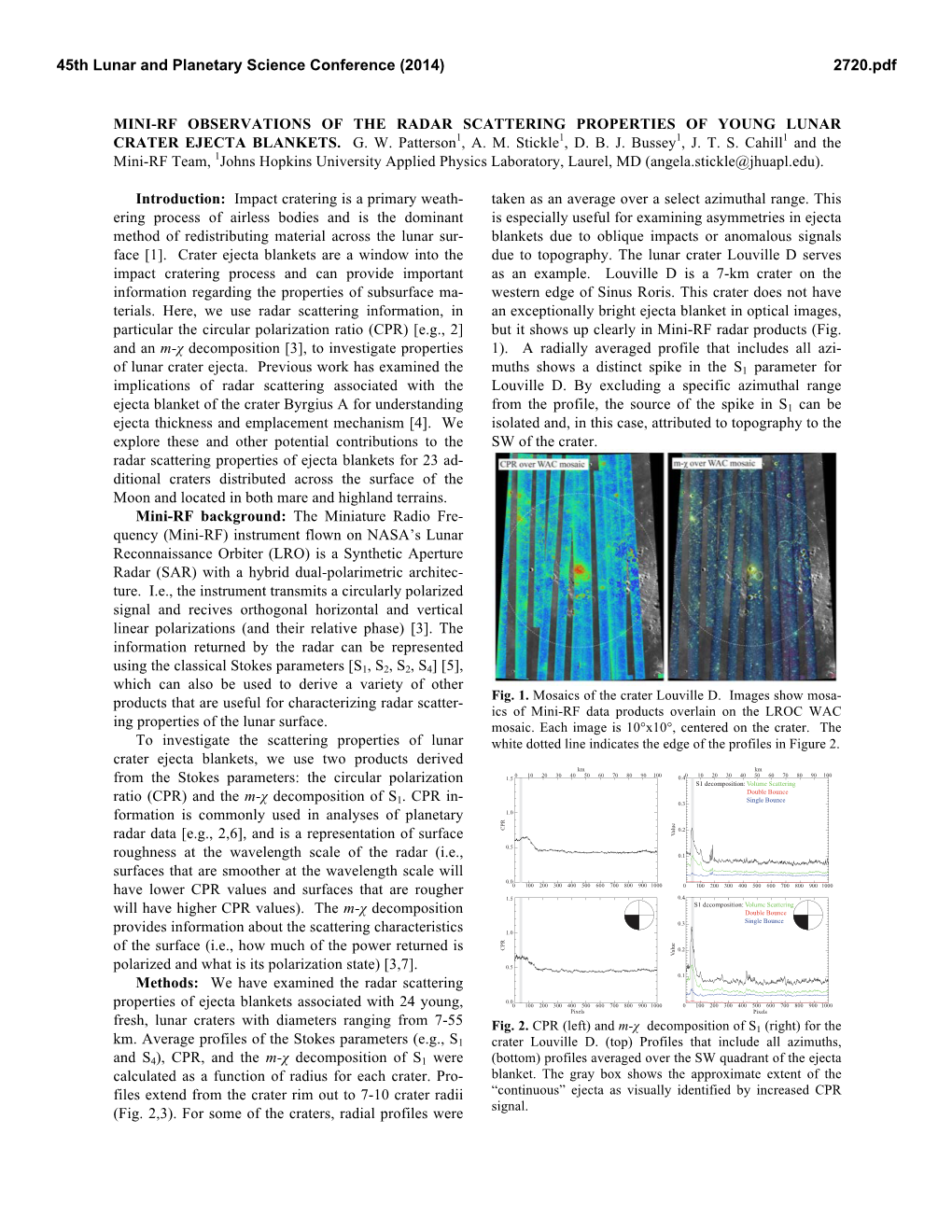 Mini-Rf Observations of the Radar Scattering Properties of Young Lunar Crater Ejecta Blankets