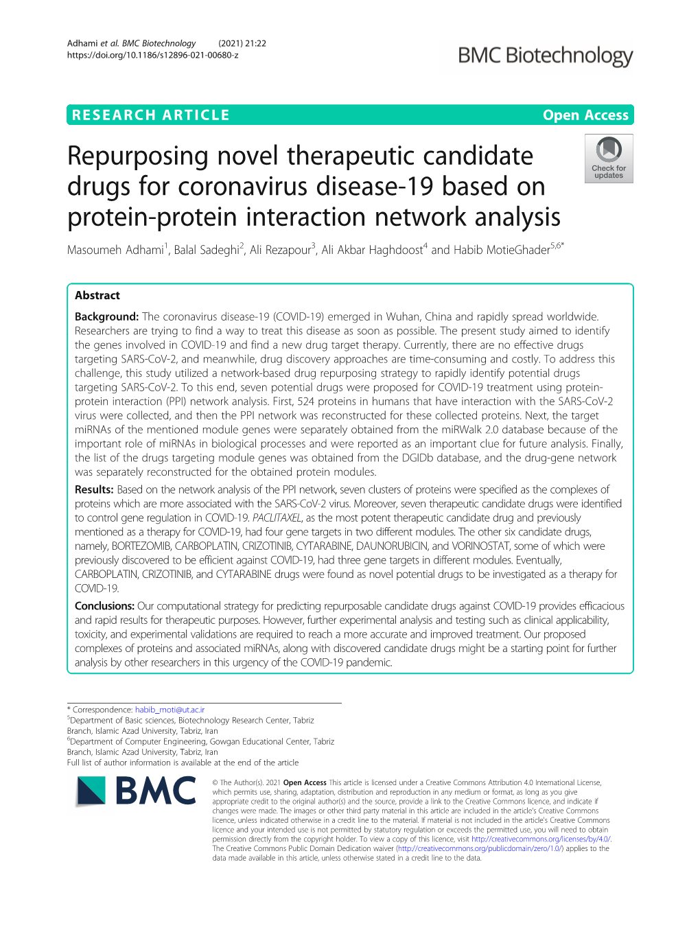 Downloaded from the Biogrid Database [30] Contain- the Immune System [12–15]