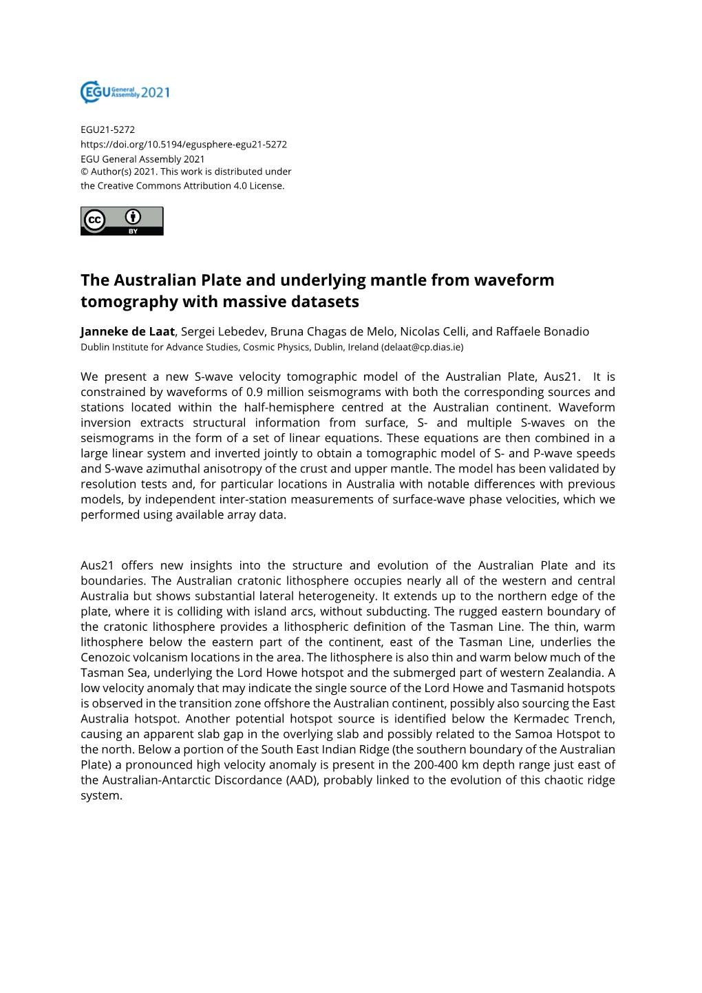 The Australian Plate and Underlying Mantle from Waveform Tomography with Massive Datasets