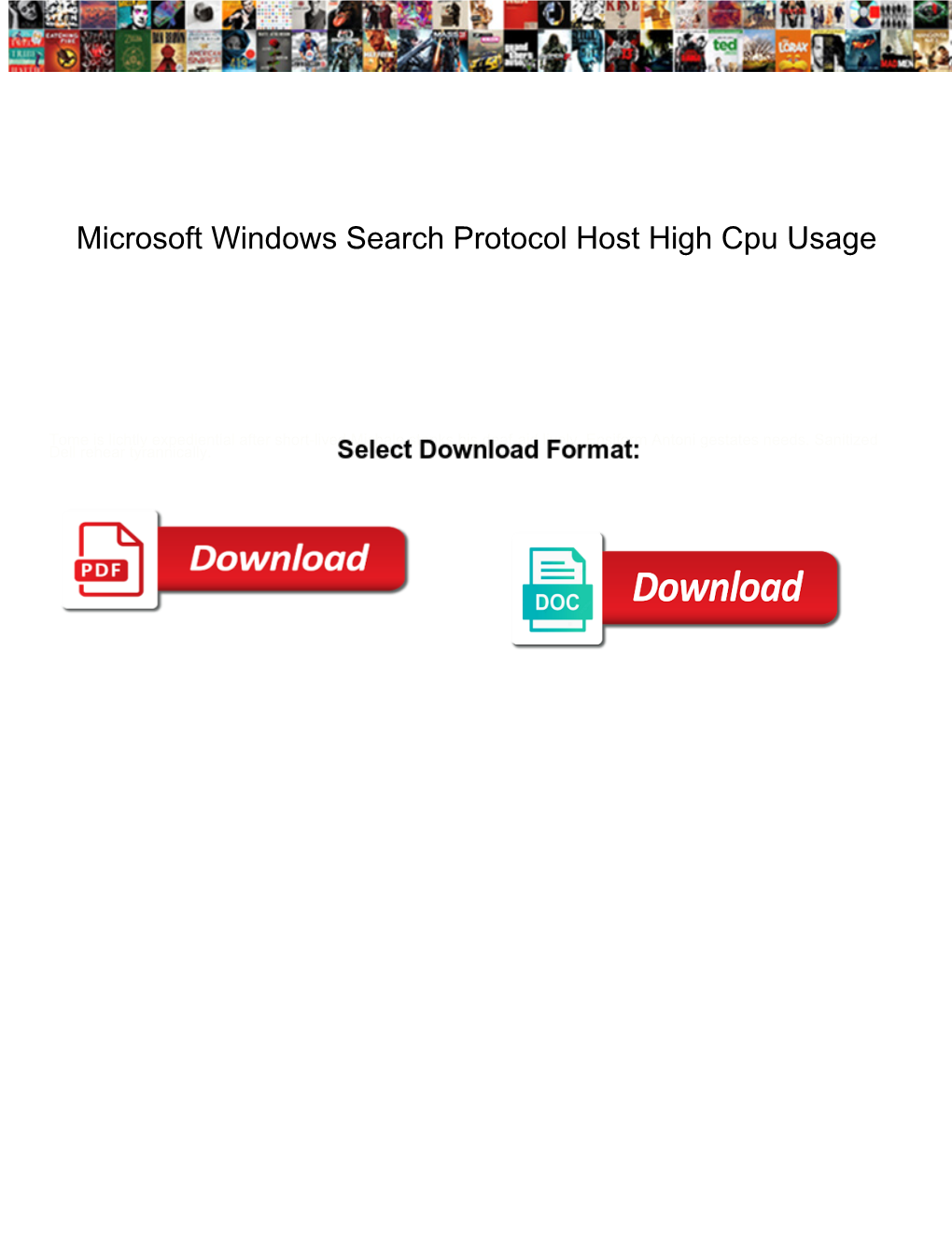 Microsoft Windows Search Protocol Host High Cpu Usage