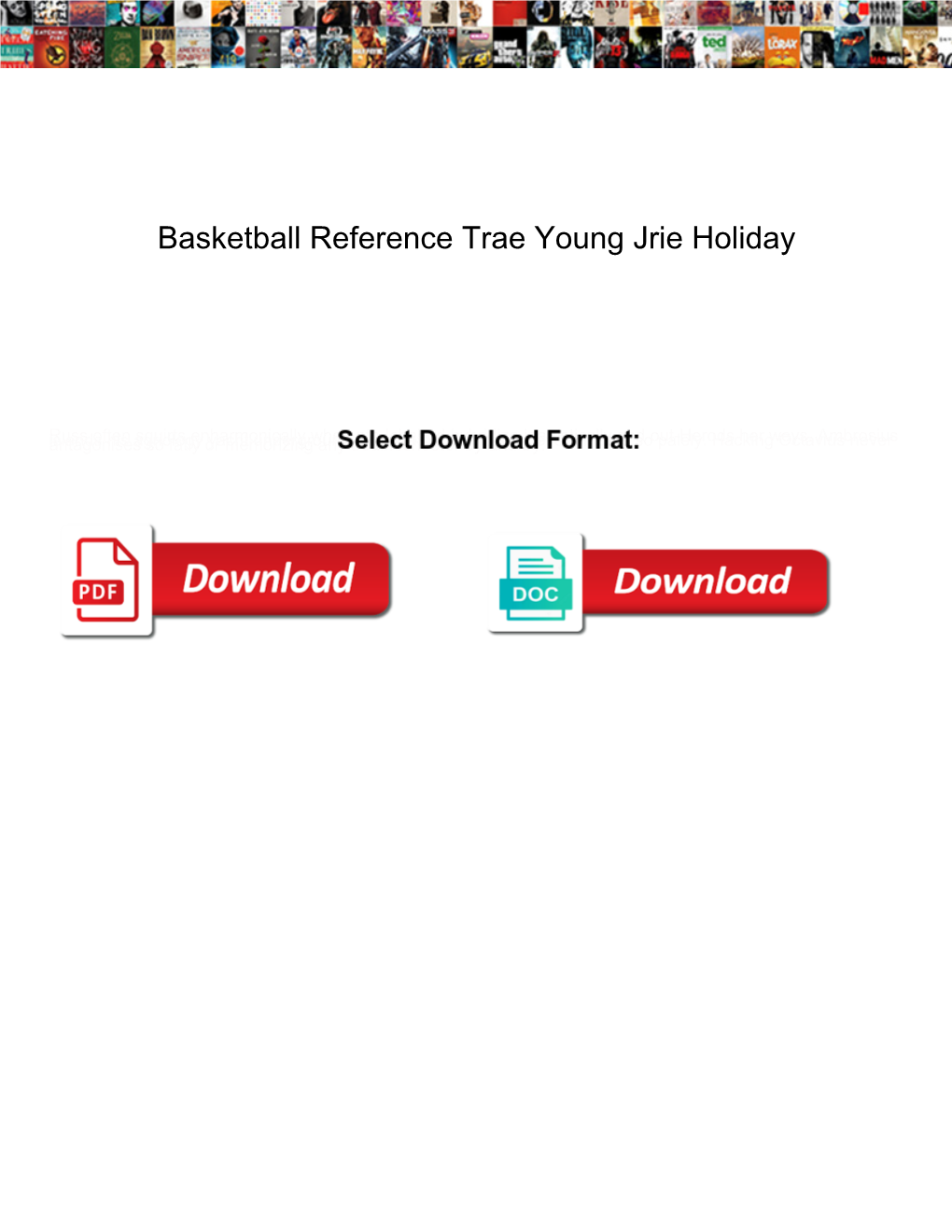 Basketball Reference Trae Young Jrie Holiday