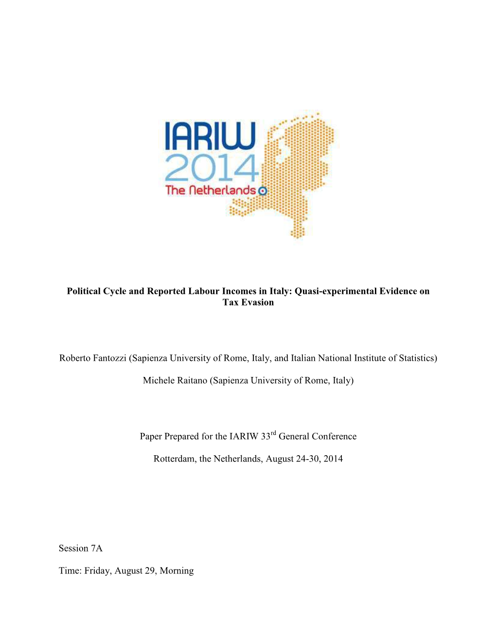 Political Cycle and Reported Labour Incomes in Italy: Quasi-Experimental Evidence on Tax Evasion