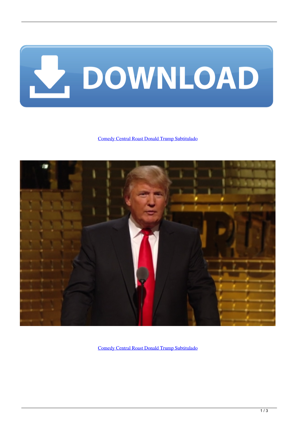 Comedy Central Roast Donald Trump Subtitulado