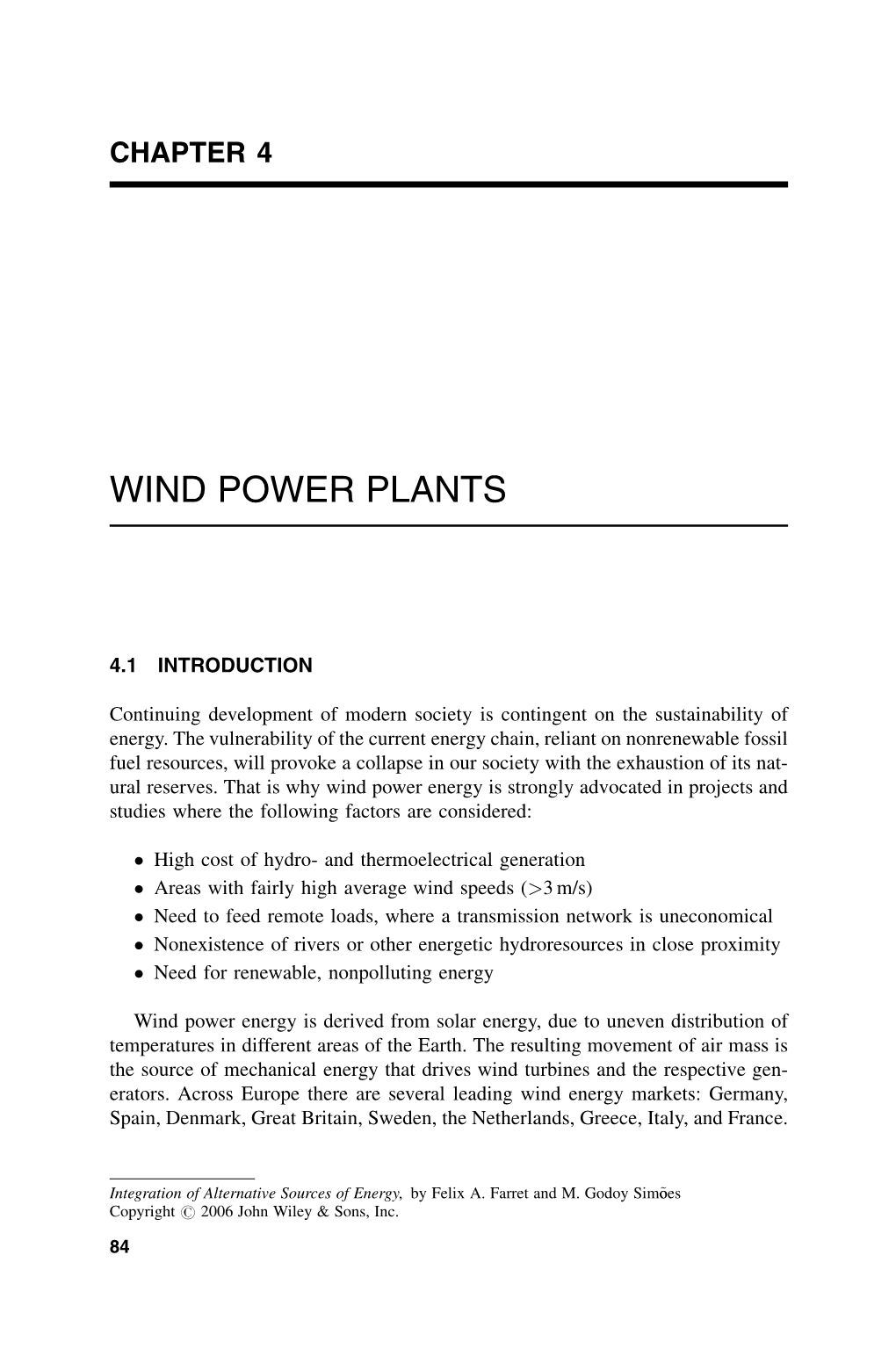 Wind Power Plants