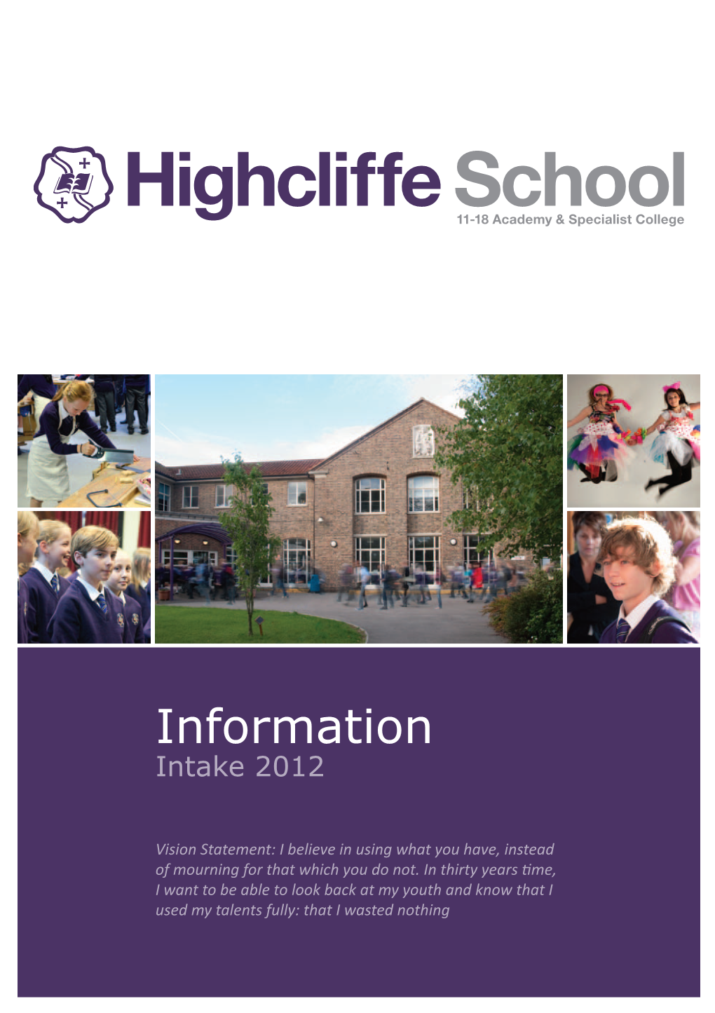 Information Intake 2012