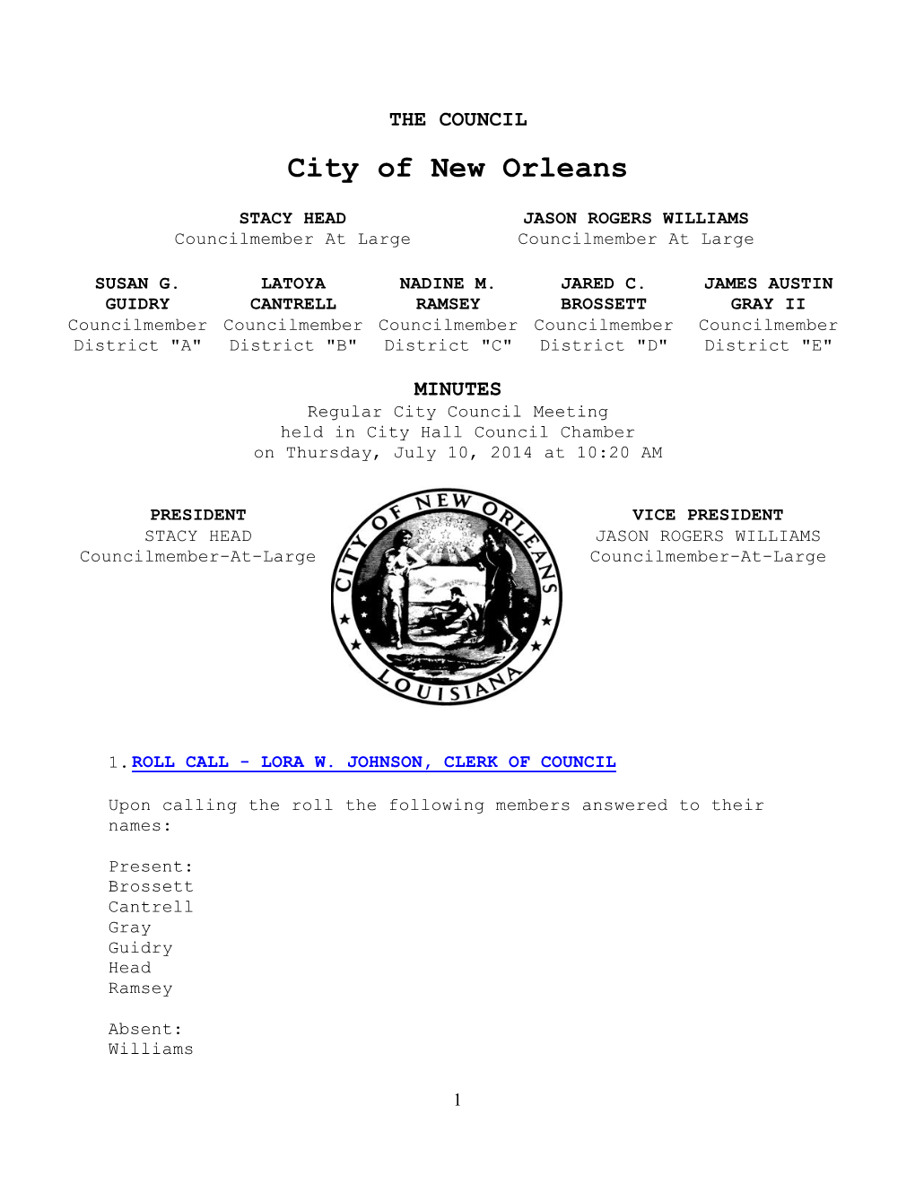 City of New Orleans