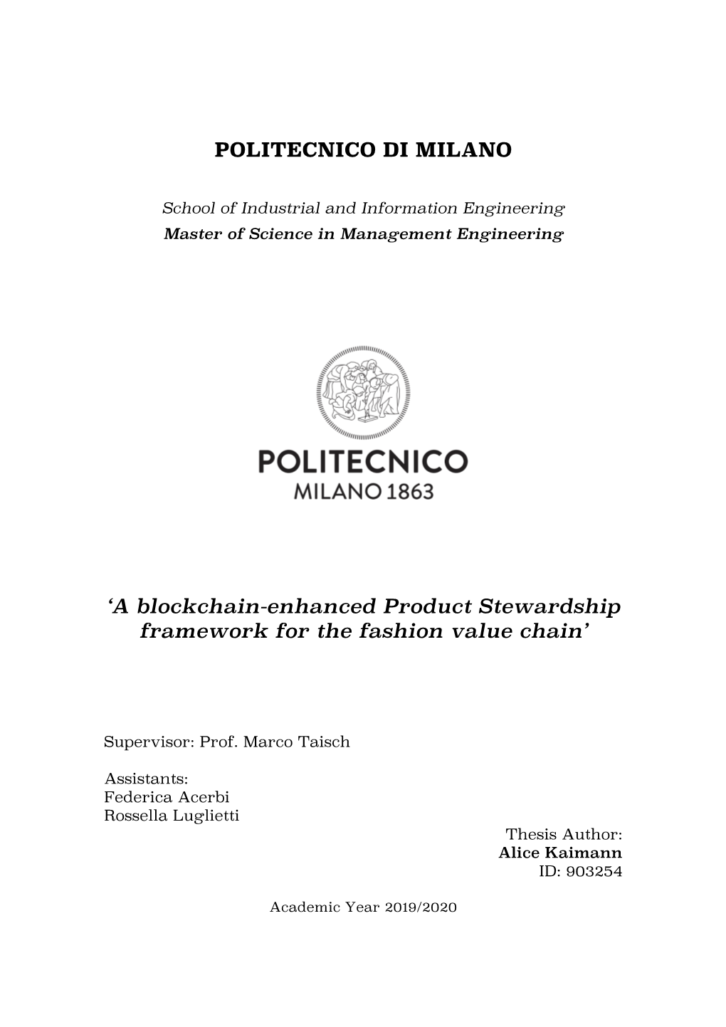 A Blockchain-Enhanced Product Stewardship Framework for the Fashion Value Chain’