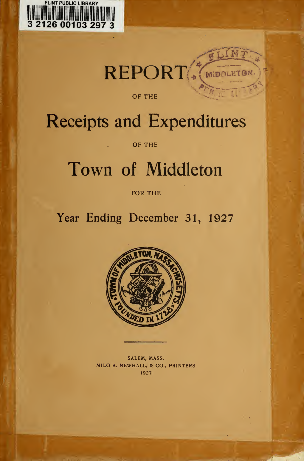 Middleton-1927.Pdf (4.152Mb)