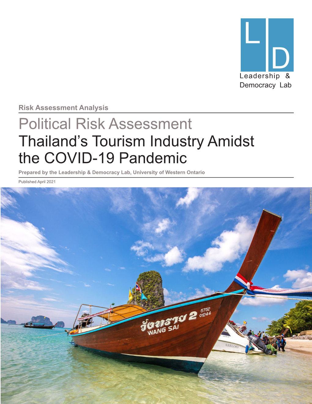 Political Risk Assessment Thailand's Tourism Industry Amidst the COVID