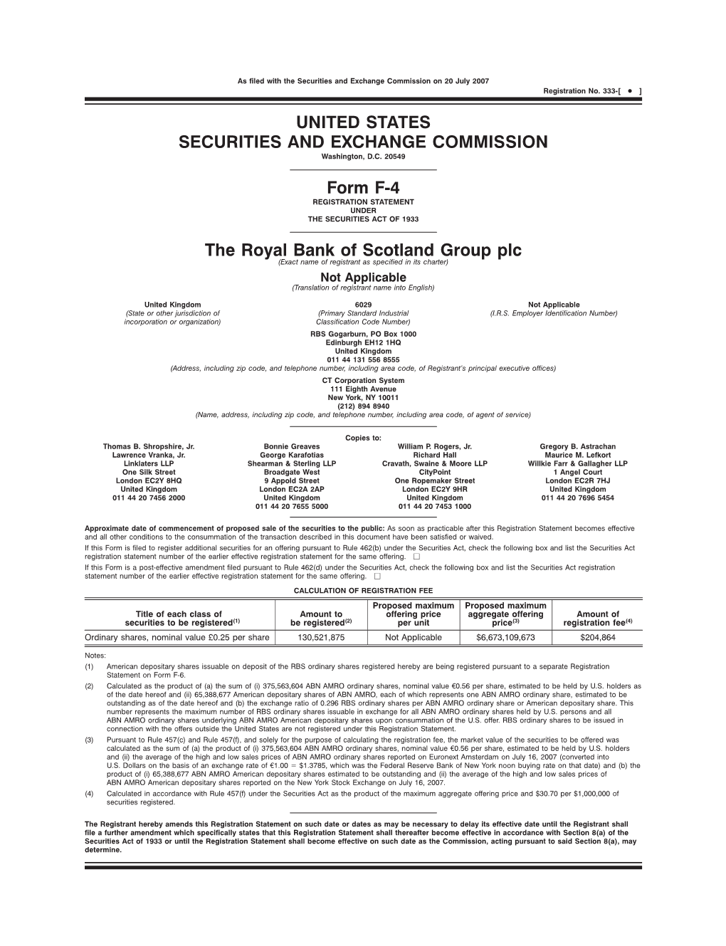 Download Pdf File of Form F-4 Registration Statement