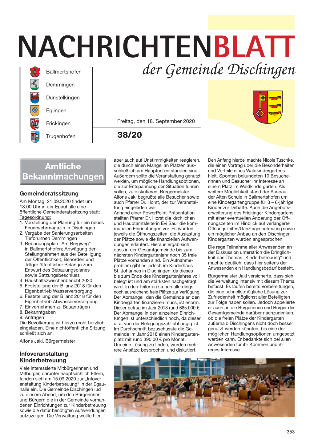 Der Gemeinde Dischingen Demmingen