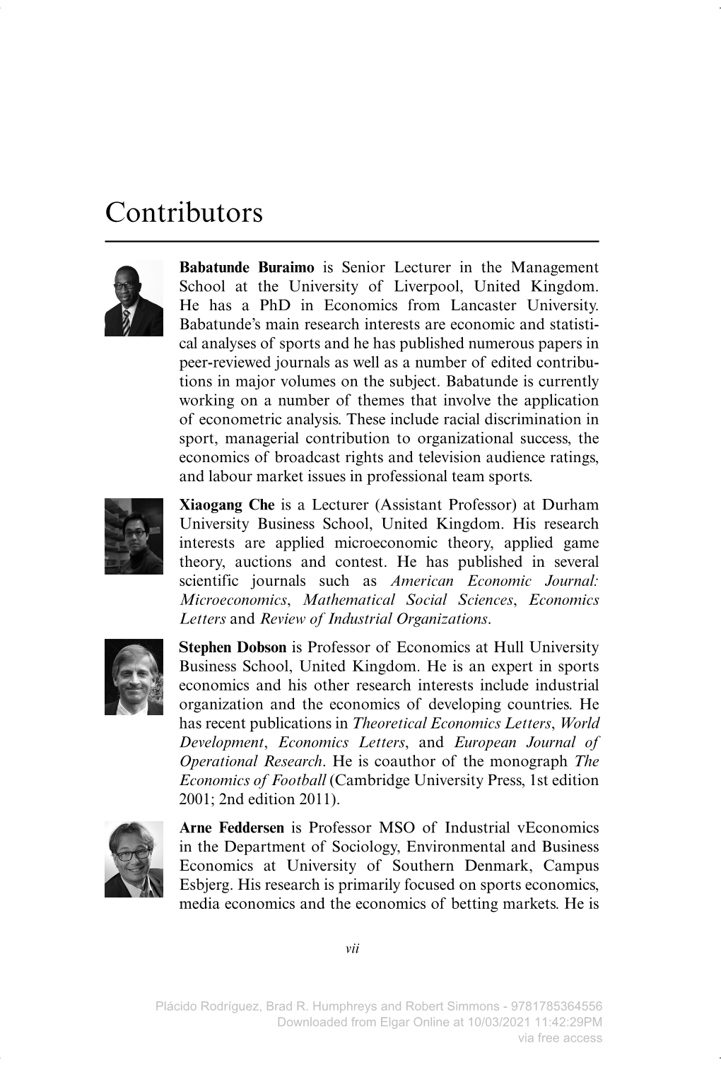 Contributors