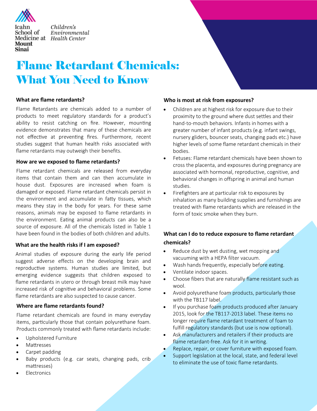 Flame Retardant Chemicals: What You Need to Know