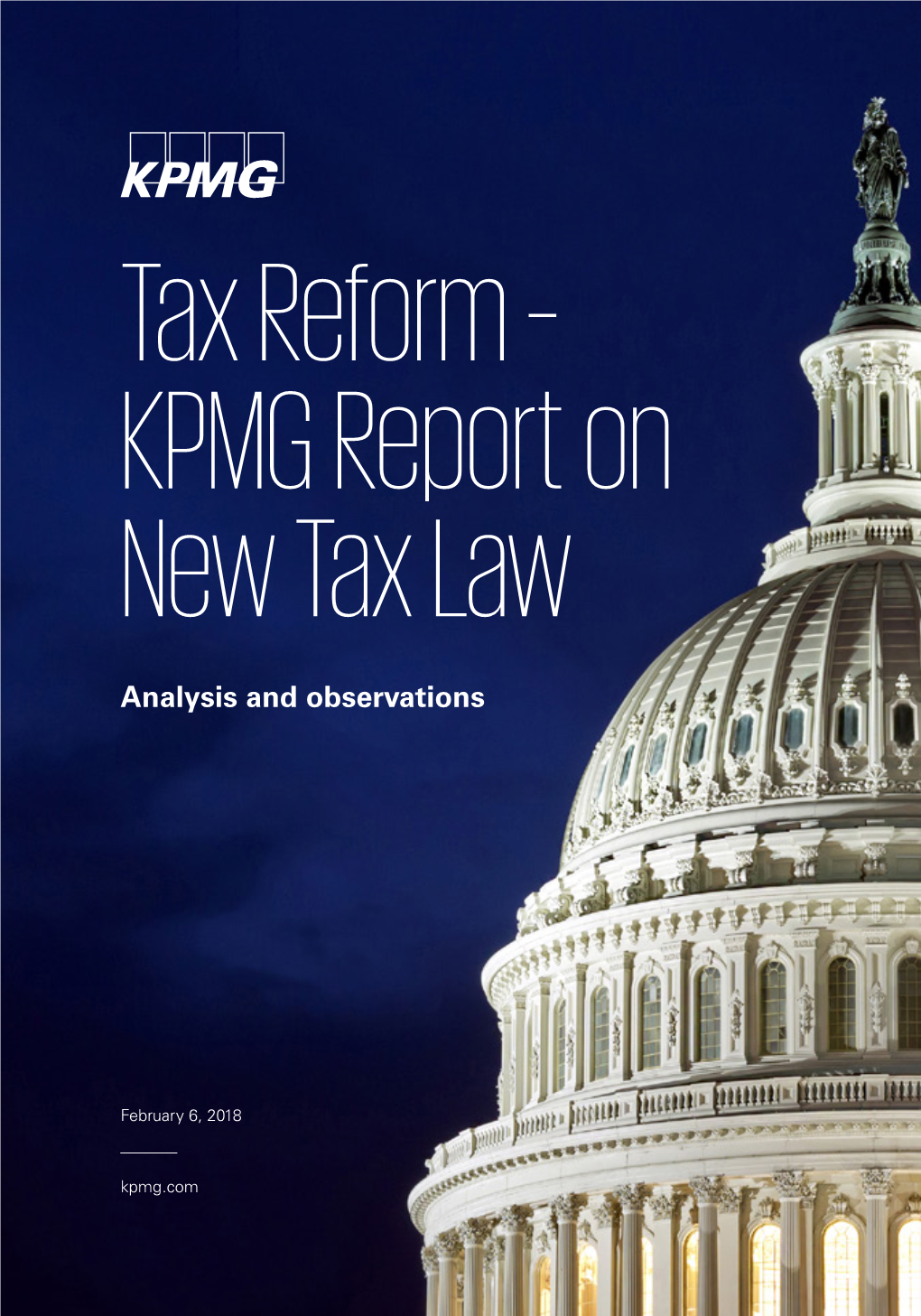 Tax Reform – KPMG Report on New Tax Law