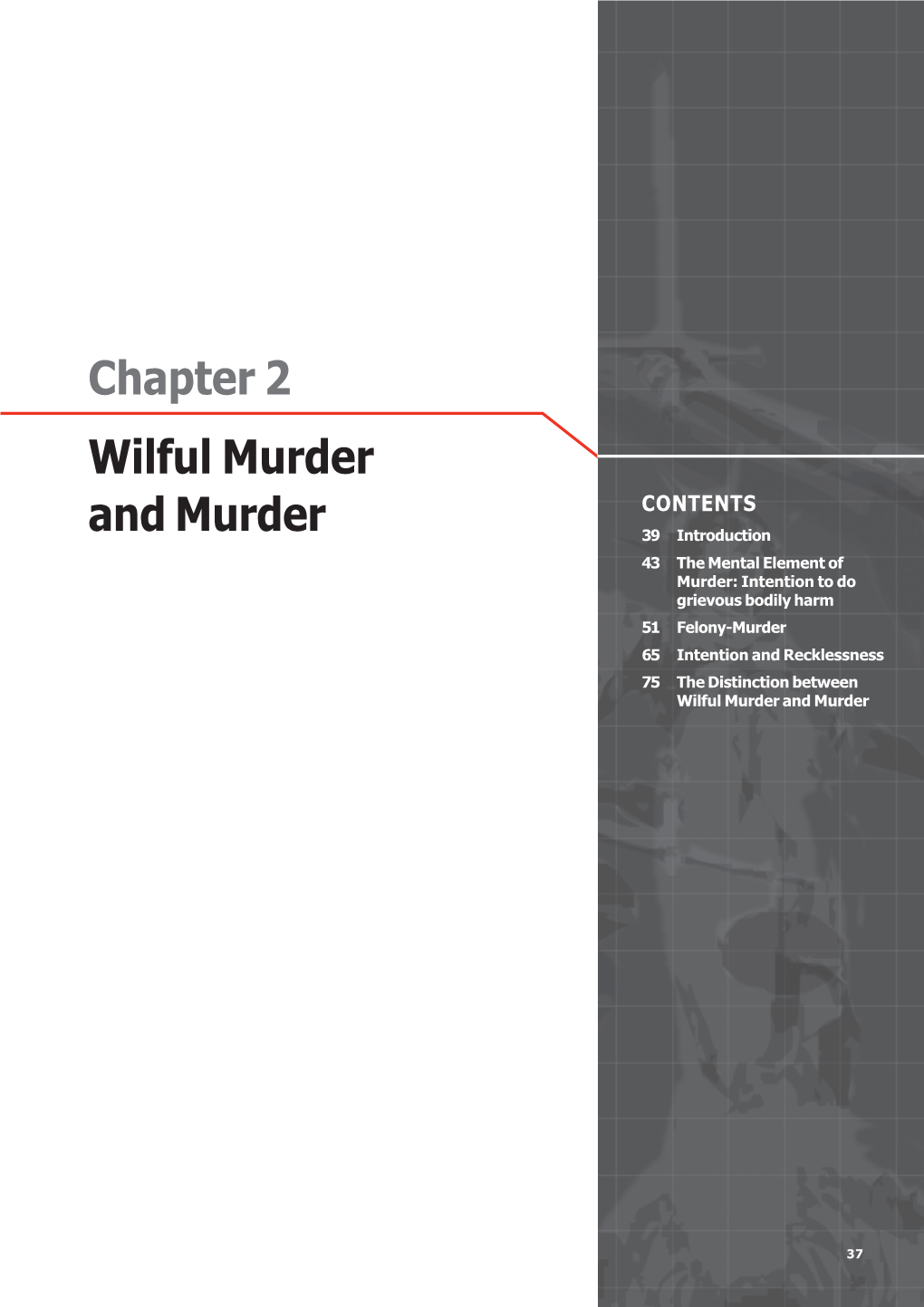 Chapter 2 Wilful Murder and Murder