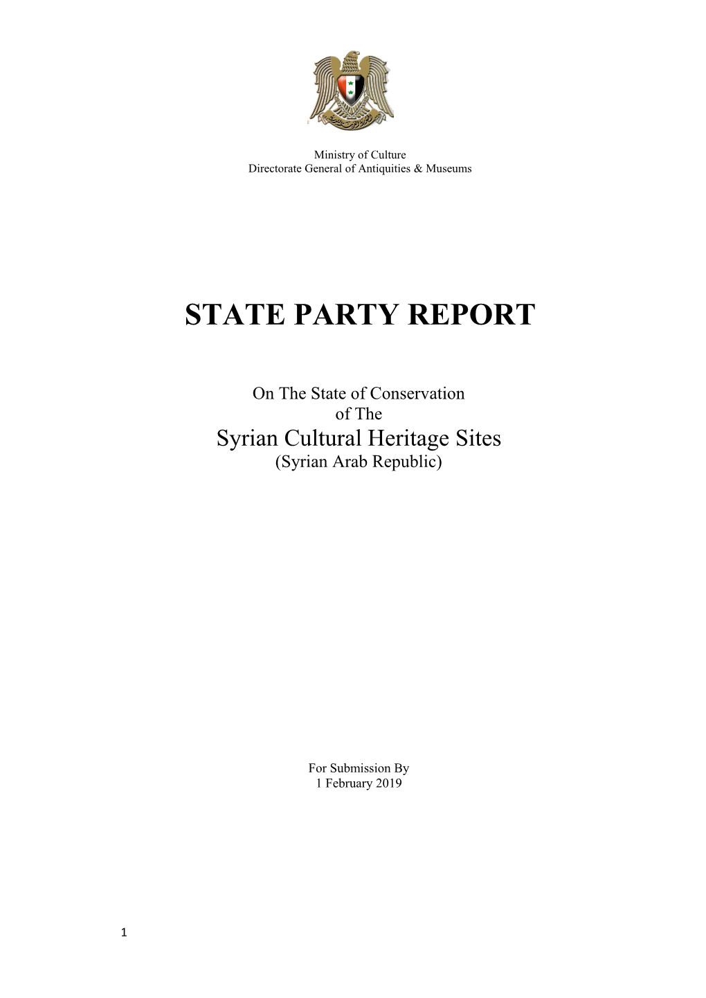 State Party Report