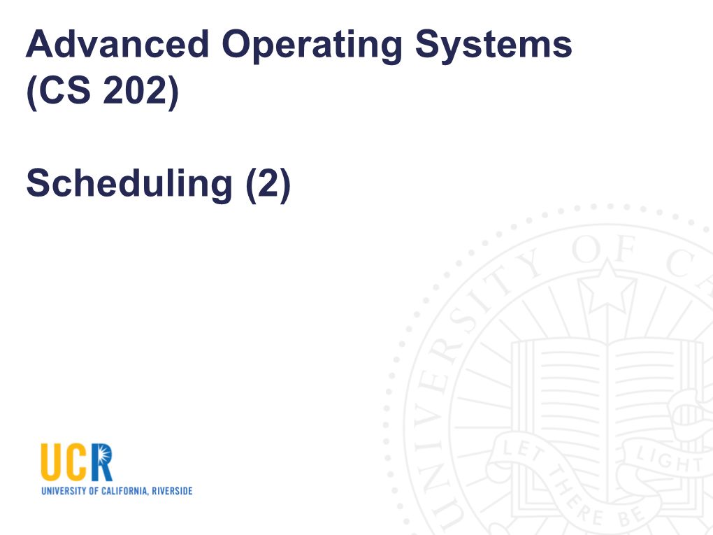 Stride Scheduling