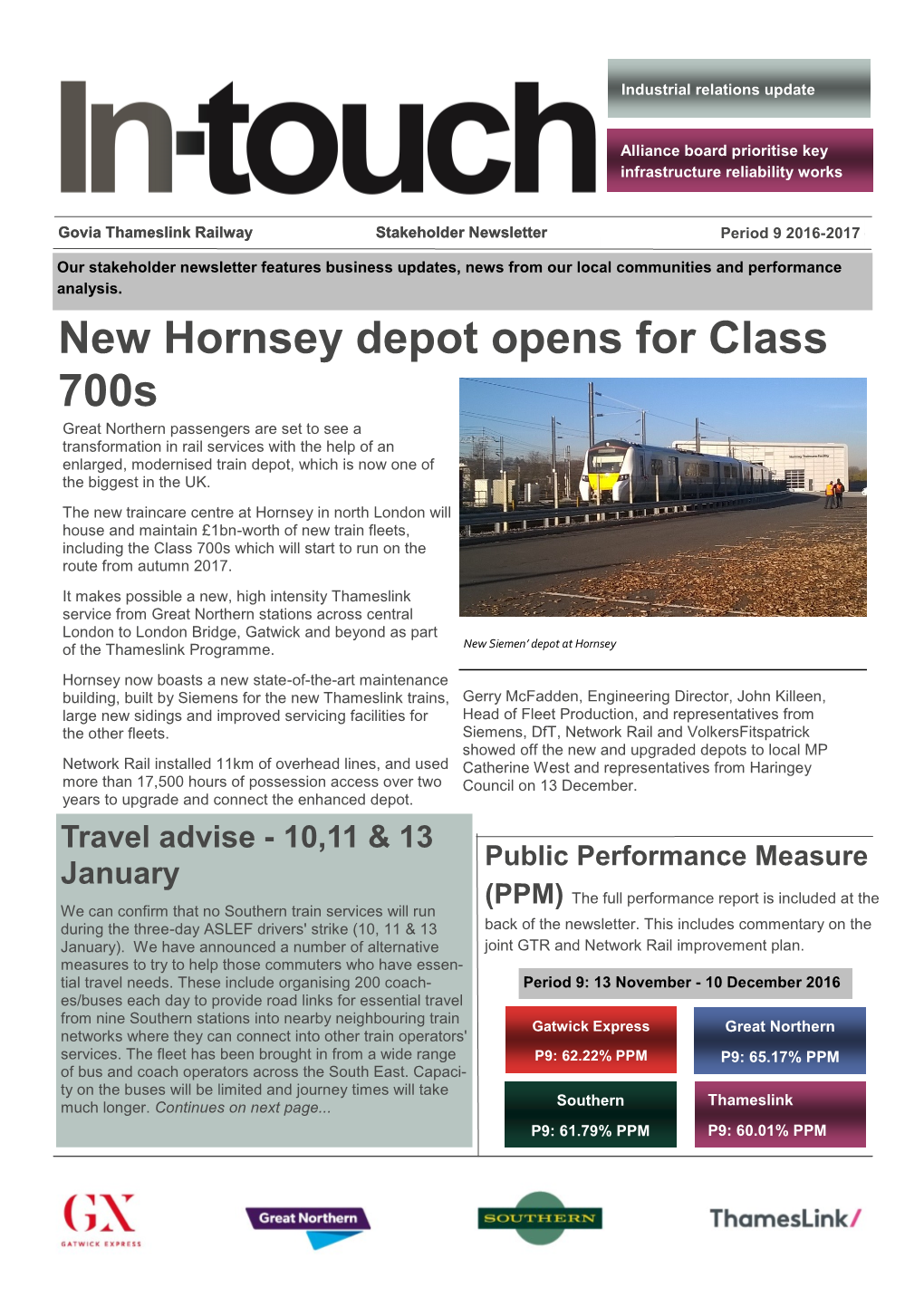 New Hornsey Depot Opens for Class 700S