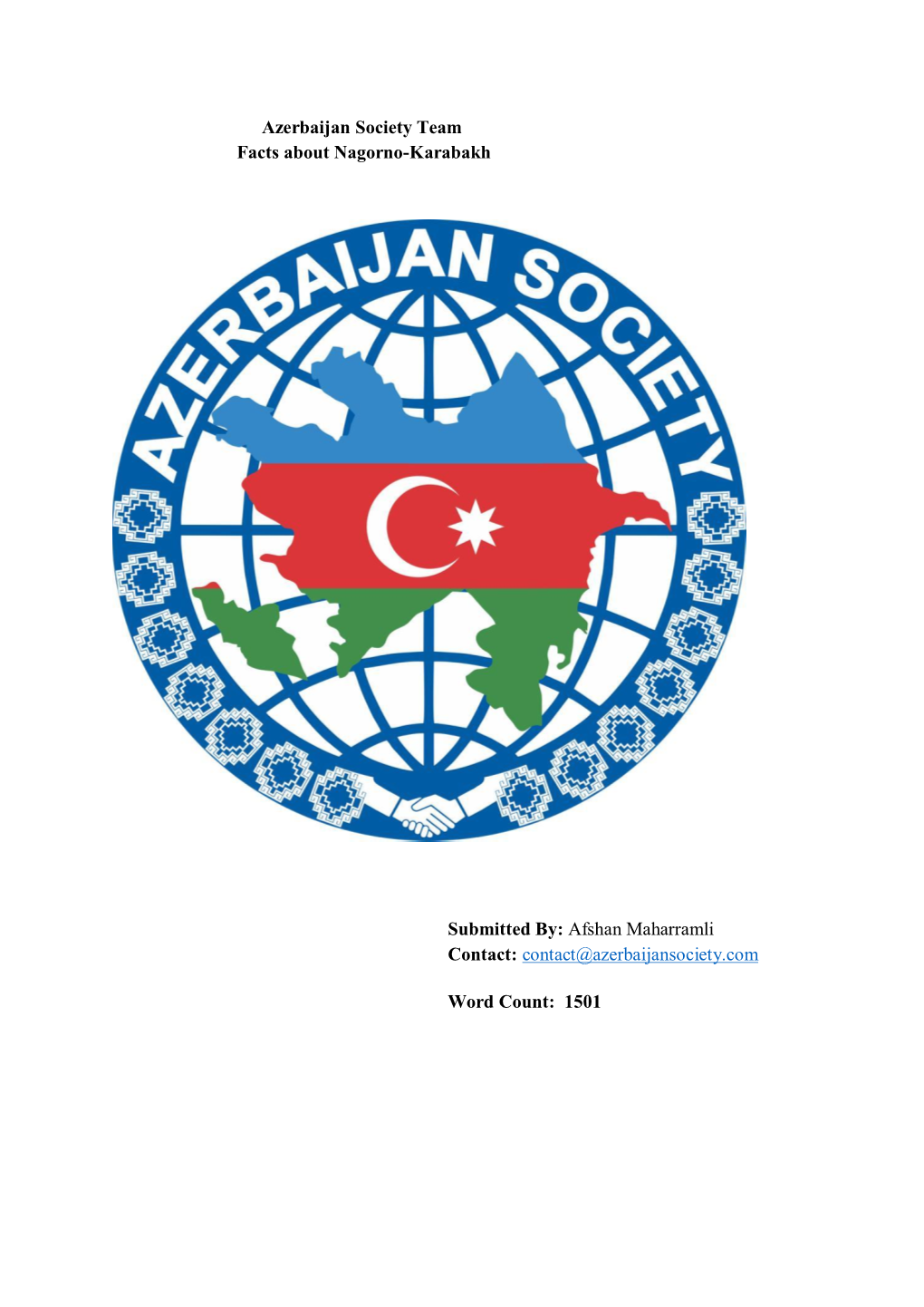 Azerbaijan Society Team Facts About Nagorno-Karabakh