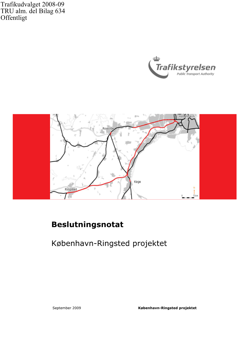 Beslutningsnotat København-Ringsted Projektet