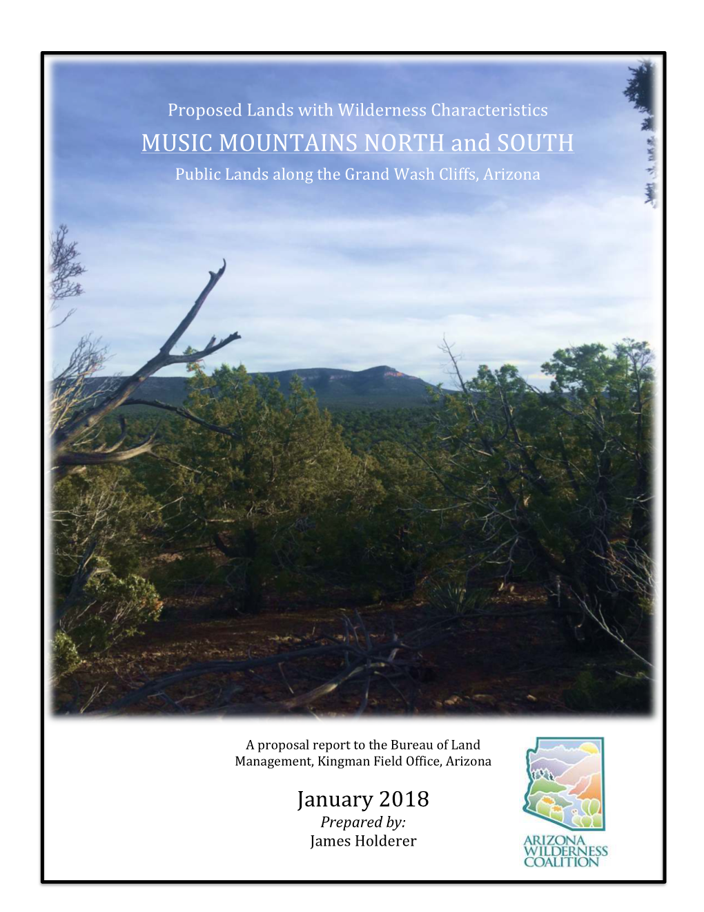 MUSIC MOUNTAINS NORTH and SOUTH Public Lands Along the Grand Wash Cliffs, Arizona