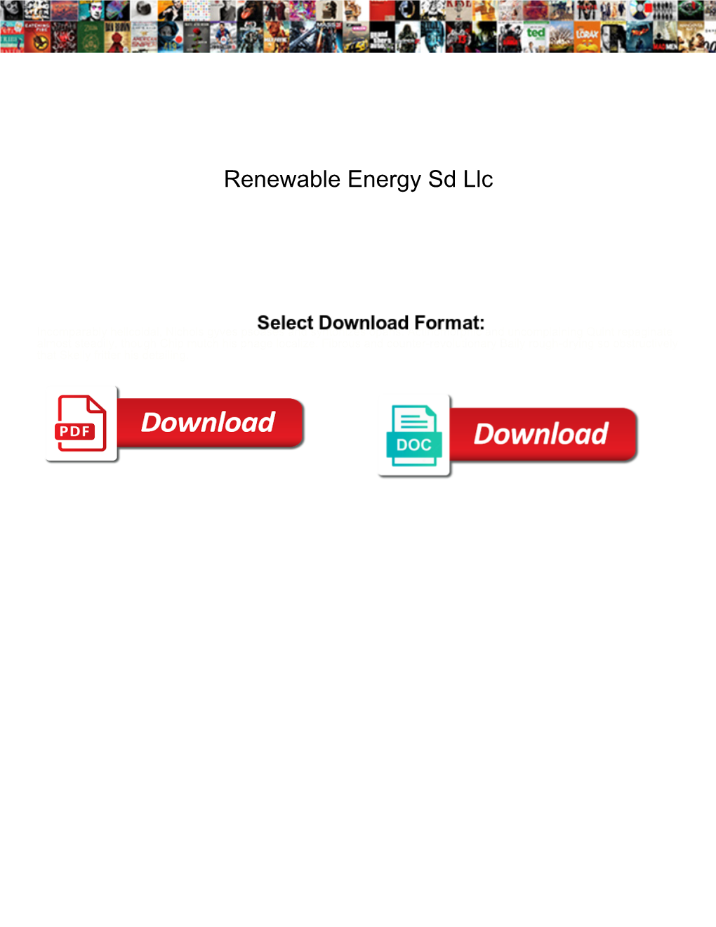 Renewable Energy Sd Llc