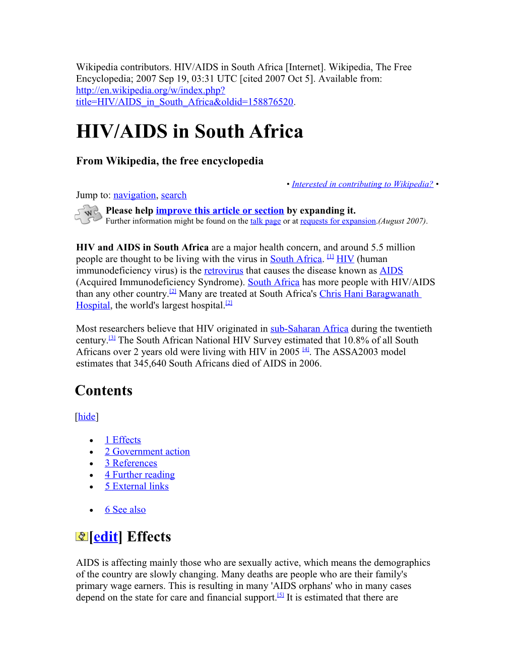 HIV/AIDS in South Africa