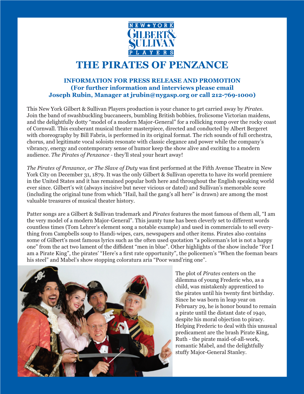 The Pirates of Penzance