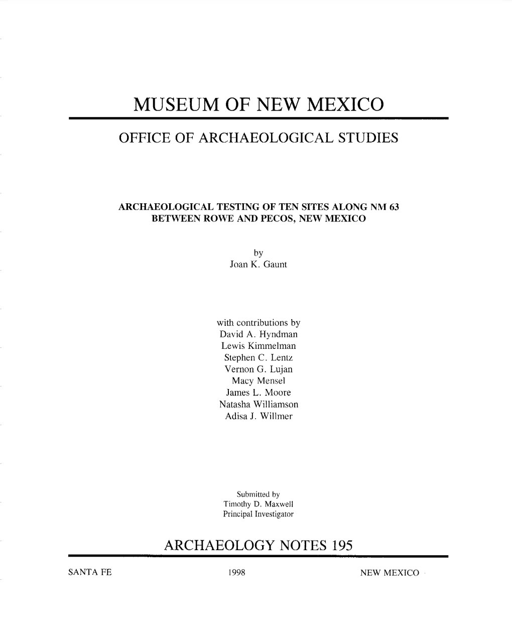 Museum of New Mexico