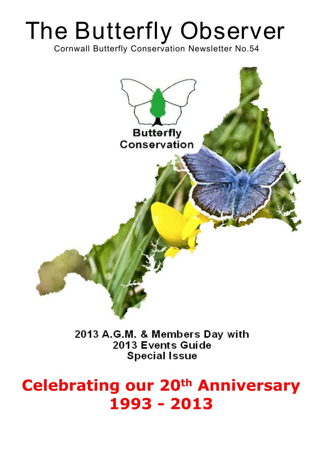 The Butterfly Observer Cornwall Butterfly Conservation Newsletter No.54