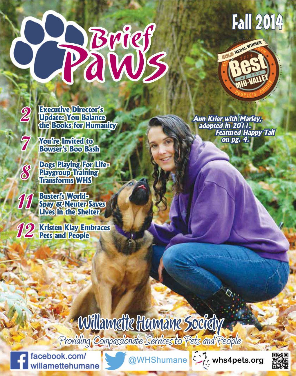 Fall 2014 Pawsbrief