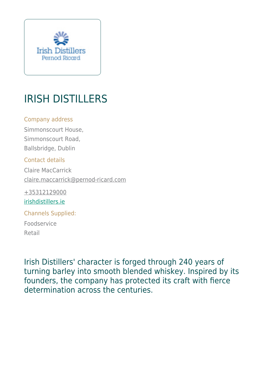 Irish Distillers