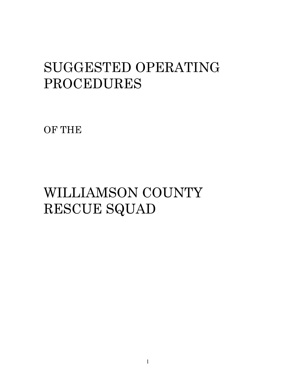 Suggested Operating Procedures Williamson County Rescue Squad.Pdf
